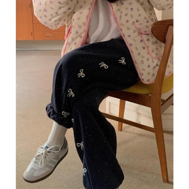 リボンプリントジョガーパンツ | by muni:r | 詳細画像9 