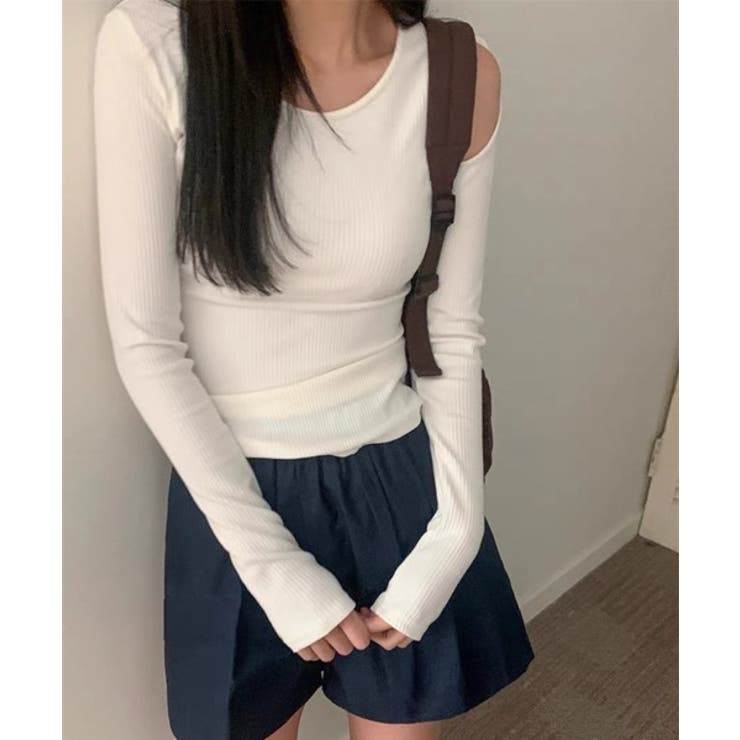 アンバルショルダーリボンTシャツ | by muni:r | 詳細画像9 