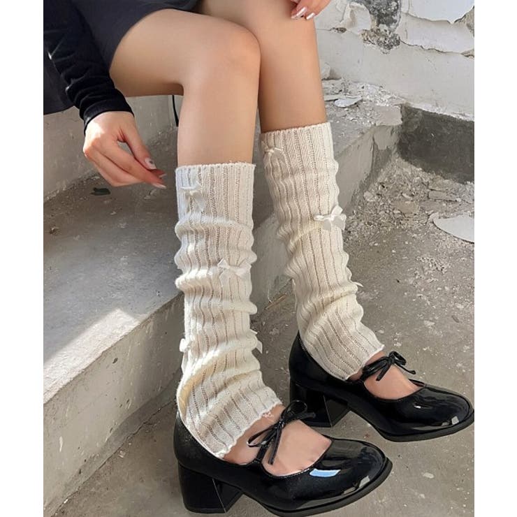 【新品未使用】MA＊RS/マーズ ❤️レッグウォーマー❤️りぼん❤️ファー musubore レッグウォーマー fur ankle cover (2pcs) / ファー