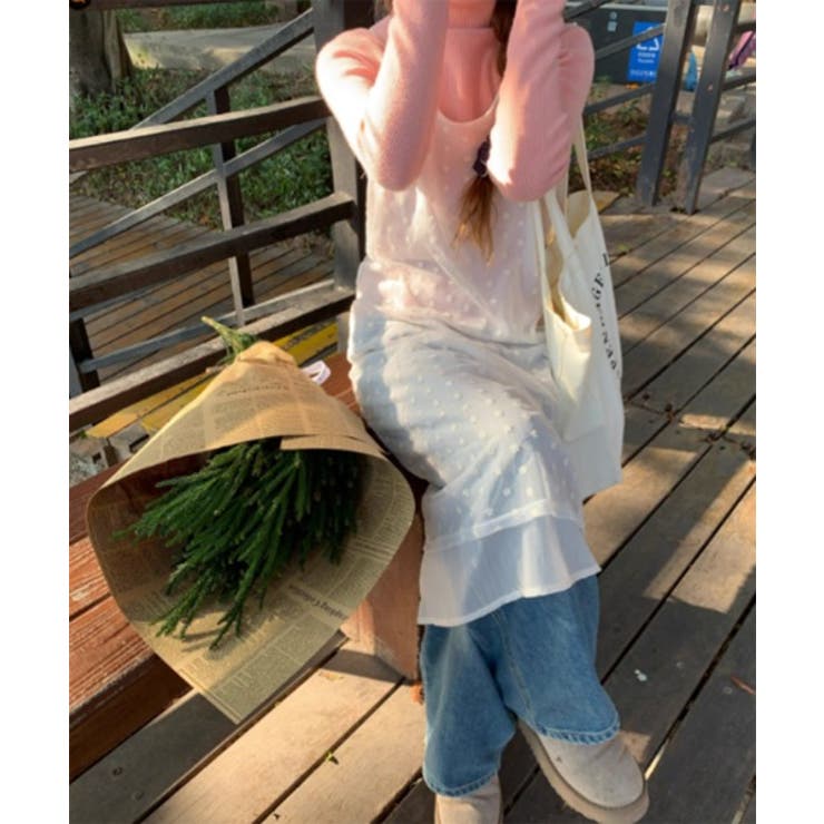 フラワーレースレイヤードワンピース | by muni:r | 詳細画像26 