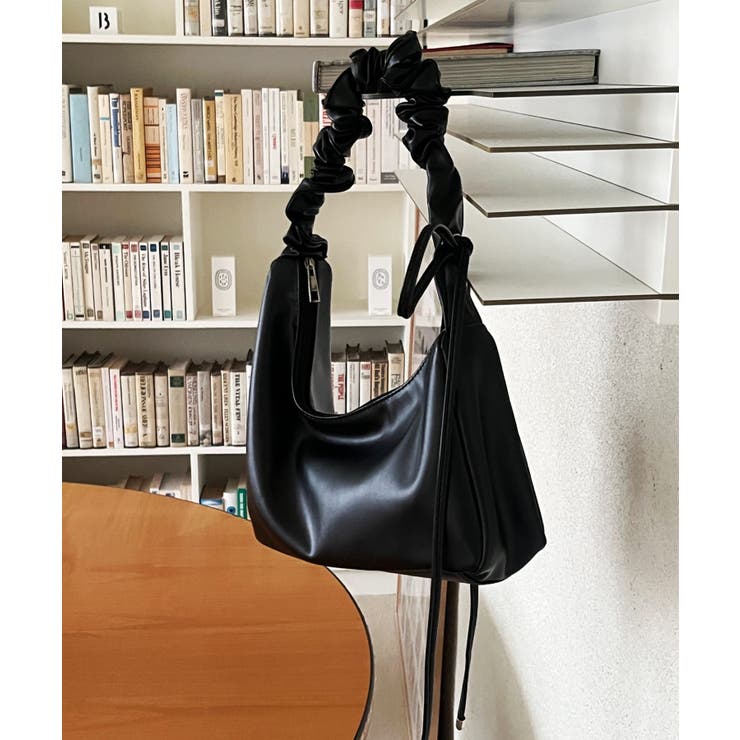 リボンシャーリングショルダーバッグ[品番：FROW0001287]｜by