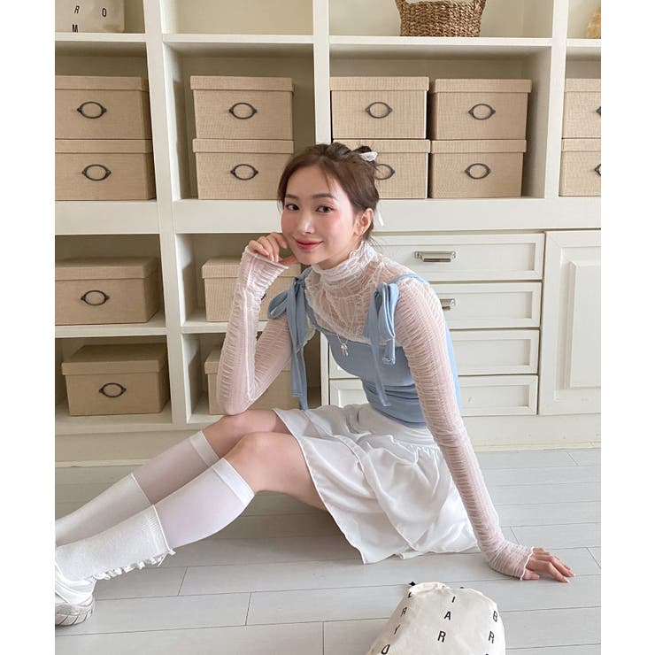 DAY CLOSET スカート ふんわりシフォンのシアーチュールスカート
