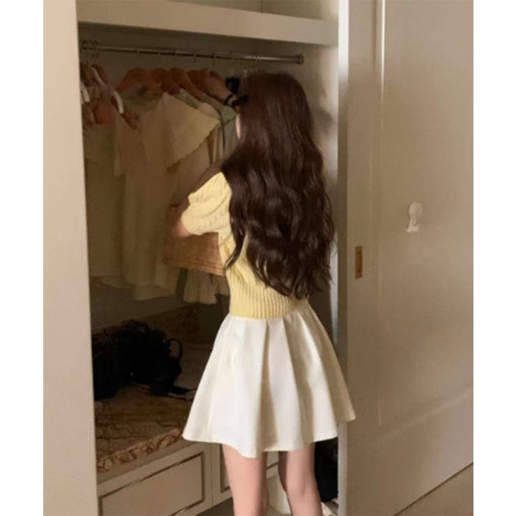 ピュアケーブル半袖パフニット | by muni:r | 詳細画像11 