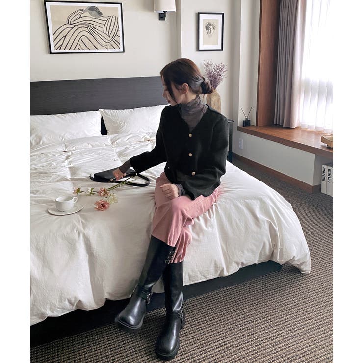 ゴールドボタンラウンドツイードジャケット | by muni:r | 詳細画像25 