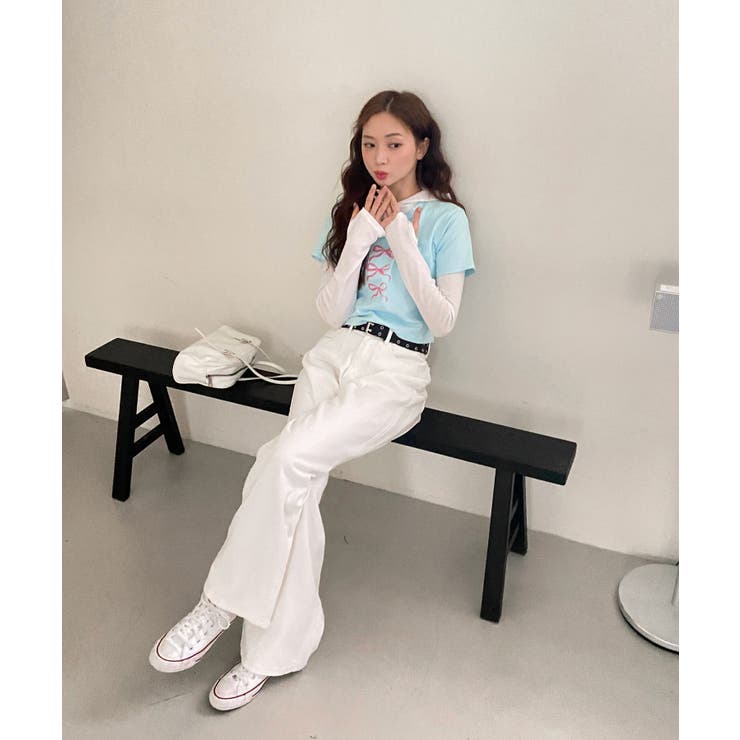 バックポイントワイドデニムパンツ | by muni:r | 詳細画像16 