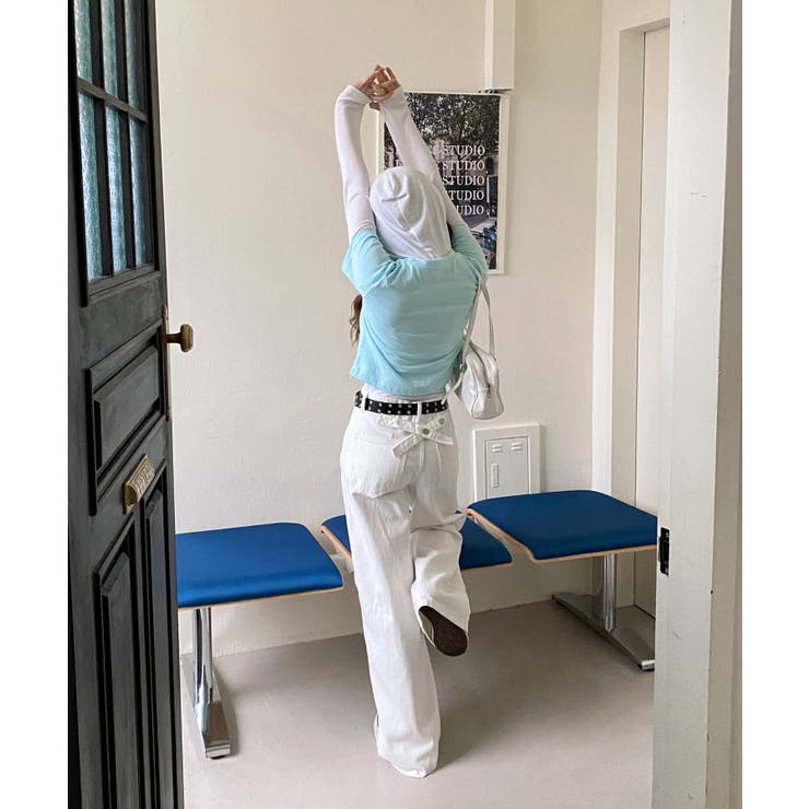 バックポイントワイドデニムパンツ | by muni:r | 詳細画像20 