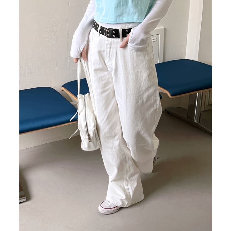 バックポイントワイドデニムパンツ | by muni:r | 詳細画像22 