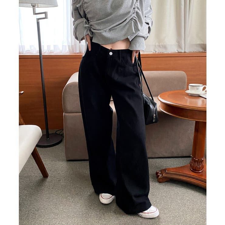 バックポイントワイドデニムパンツ | by muni:r | 詳細画像26 