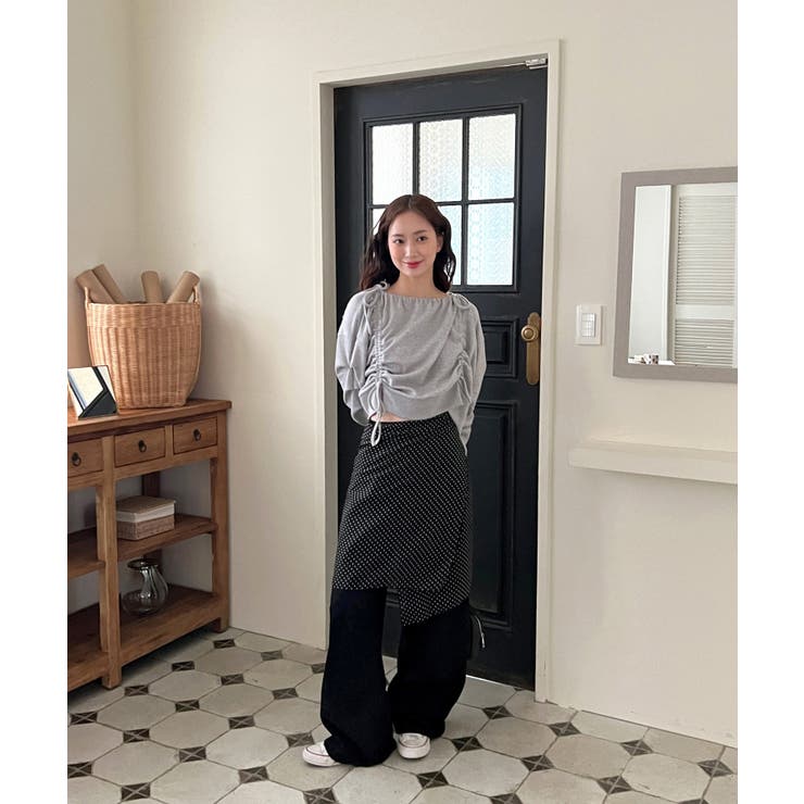 バックポイントワイドデニムパンツ | by muni:r | 詳細画像27 