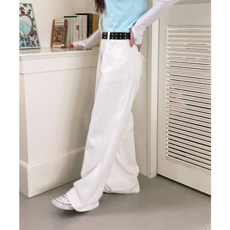 バックポイントワイドデニムパンツ | by muni:r | 詳細画像3 