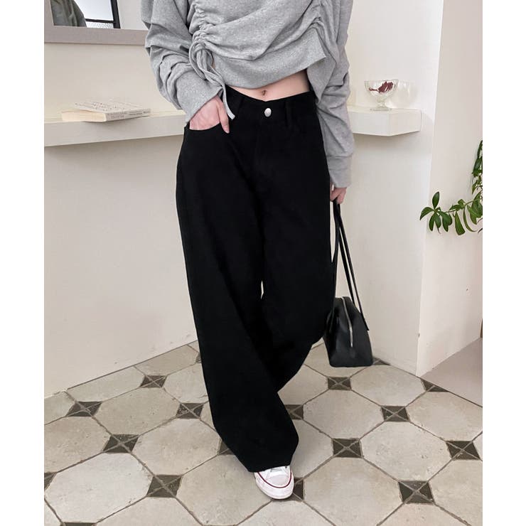 バックポイントワイドデニムパンツ | by muni:r | 詳細画像32 