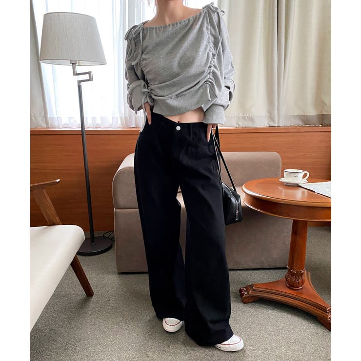 バックポイントワイドデニムパンツ | by muni:r | 詳細画像34 