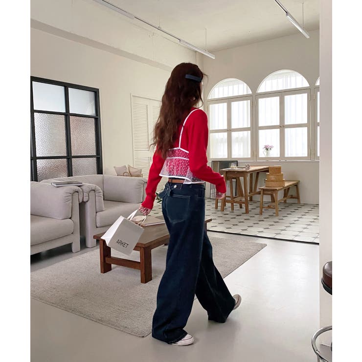 バックポイントワイドデニムパンツ | by muni:r | 詳細画像47 