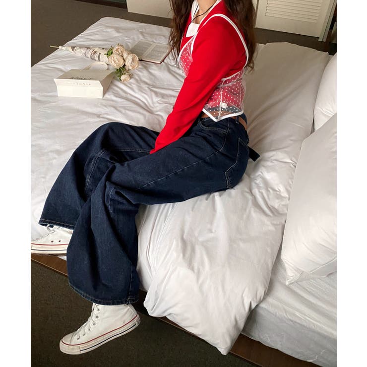 バックポイントワイドデニムパンツ | by muni:r | 詳細画像52 