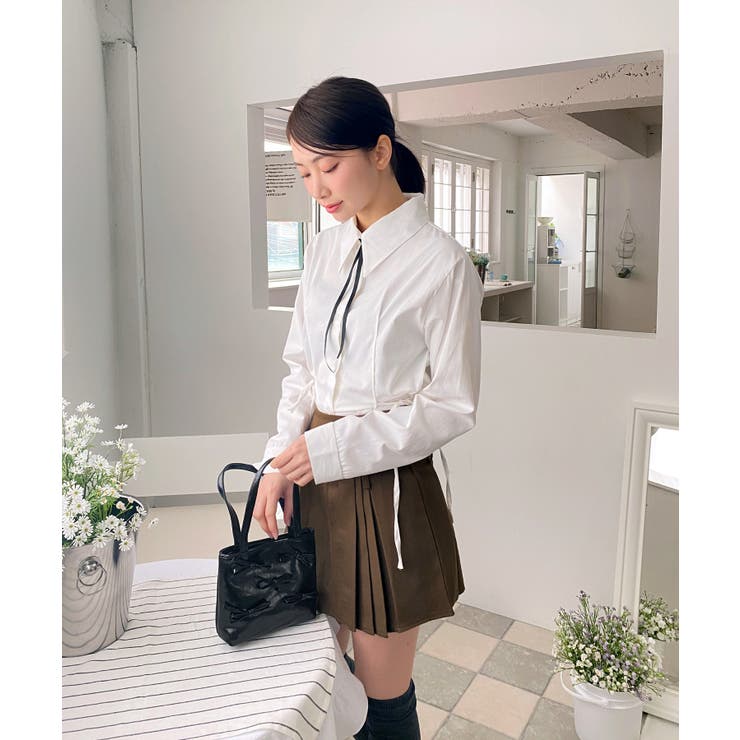 サイドプリーツベルトセットスカート | by muni:r | 詳細画像52 