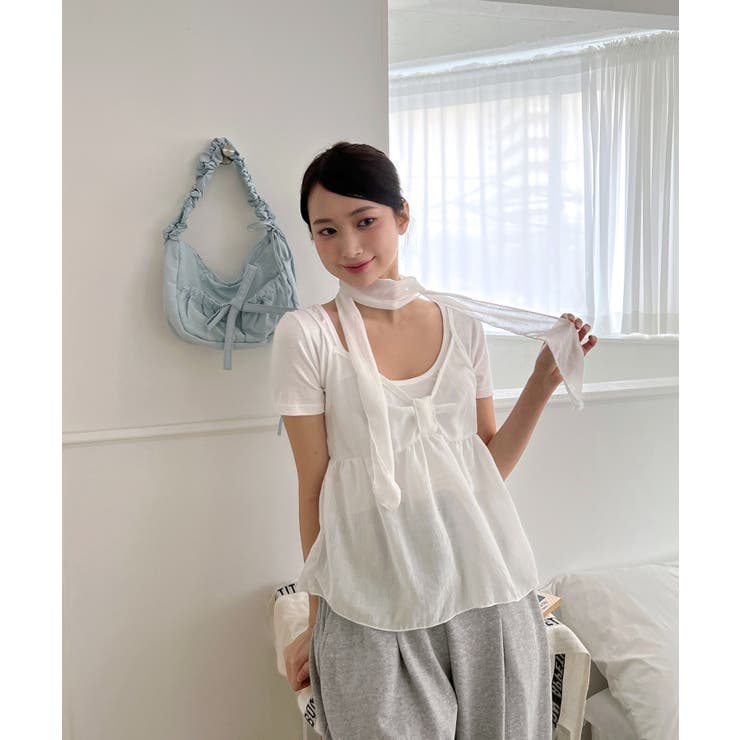 フレアキャミソールスカーフセット | by muni:r | 詳細画像11 