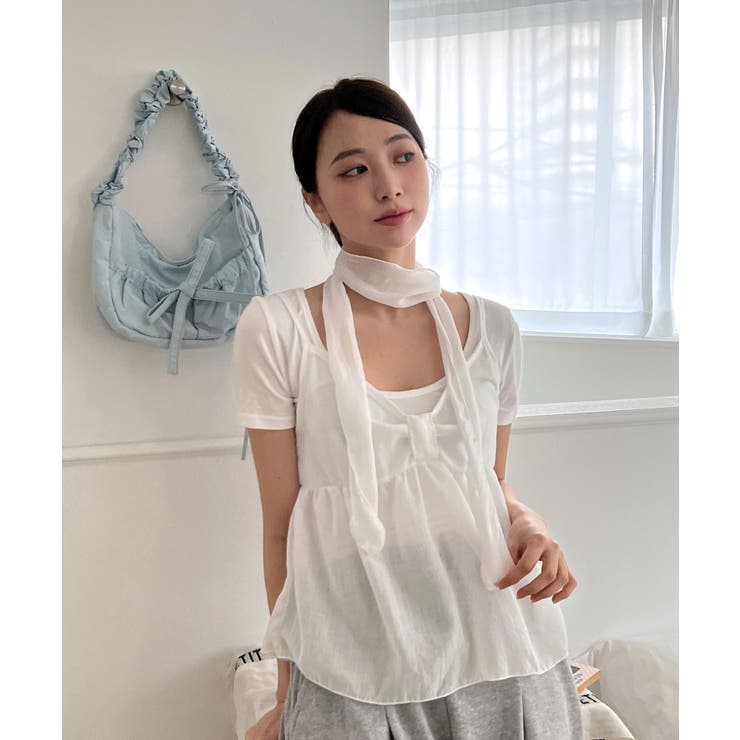 フレアキャミソールスカーフセット | by muni:r | 詳細画像12 