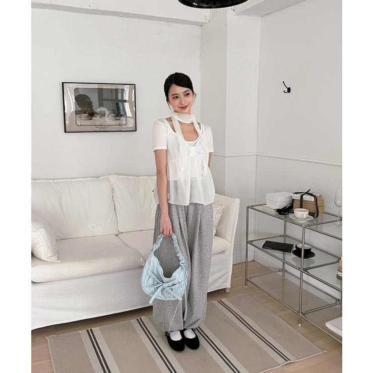 フレアキャミソールスカーフセット | by muni:r | 詳細画像6 