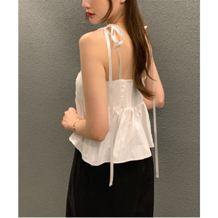 【タグ付新品✨】モスキーノ リボン ビスチェ キャミソール レース フリル タグ付新品✨】モスキーノ リボン ビスチェ キャミソール レース
