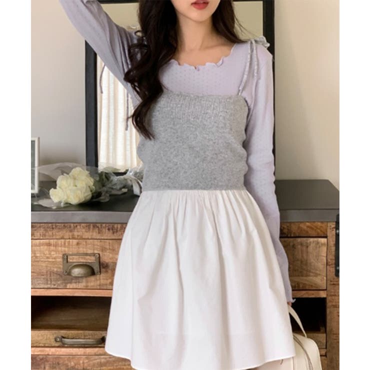 パンチングフリルロングTシャツ | by muni:r | 詳細画像14 