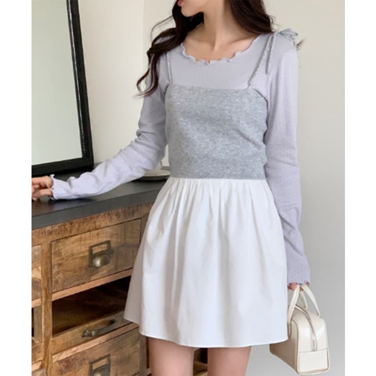 パンチングフリルロングTシャツ | by muni:r | 詳細画像16 