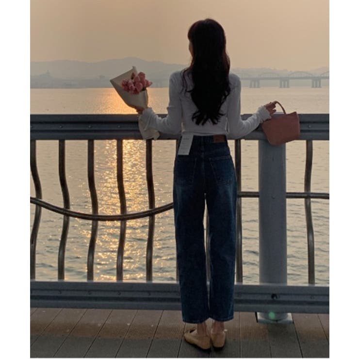 パンチングフリルロングTシャツ | by muni:r | 詳細画像8 