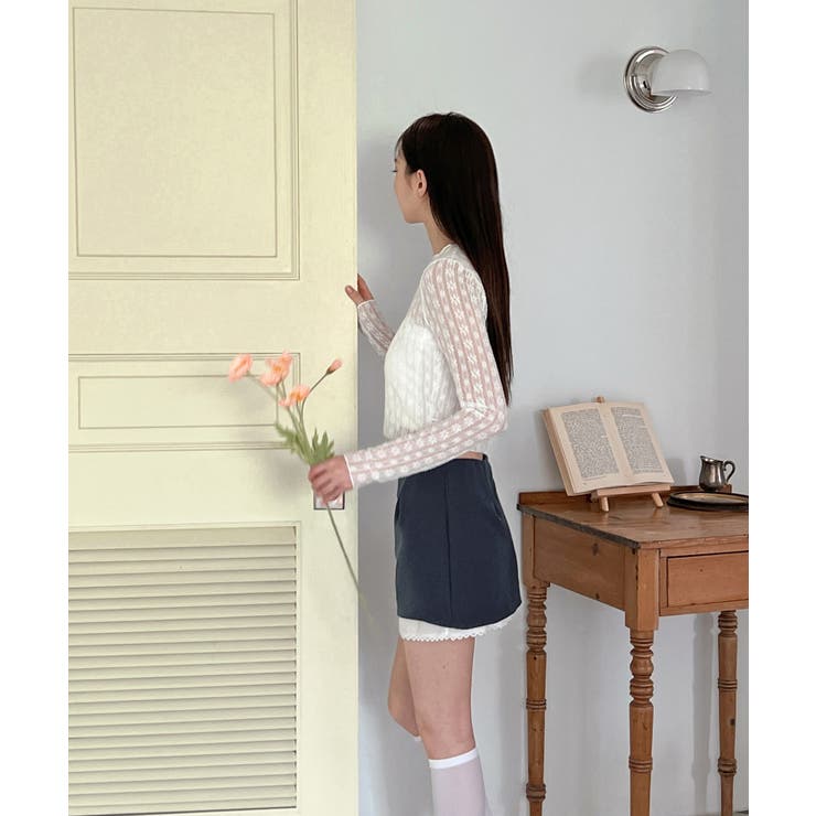 バイカラーレイヤードローライズミニスカート | by muni:r | 詳細画像12 