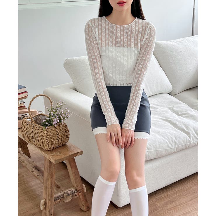 バイカラーレイヤードローライズミニスカート | by muni:r | 詳細画像16 