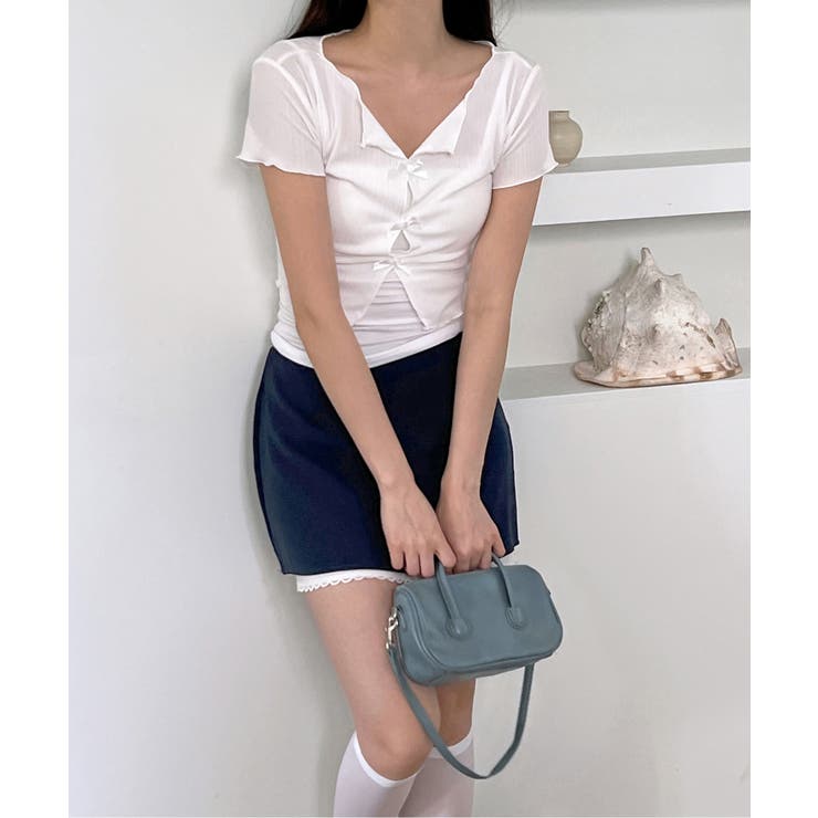 バイカラーレイヤードローライズミニスカート | by muni:r | 詳細画像30 