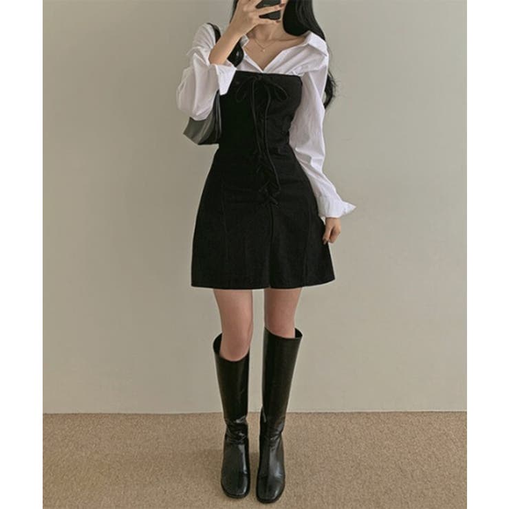 【公式】ワンピース - by muni:r アイレットチューブトップデニムミニワンピース/2024 SS Collection 通販 服 ブルー SHOPLIST/ショップリスト