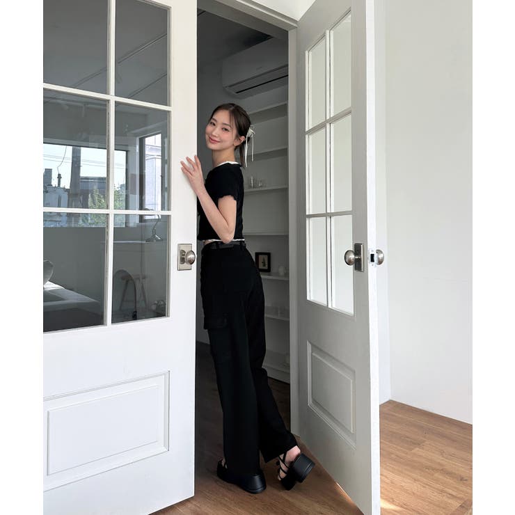 リボンホールリブTシャツ | by muni:r | 詳細画像20 