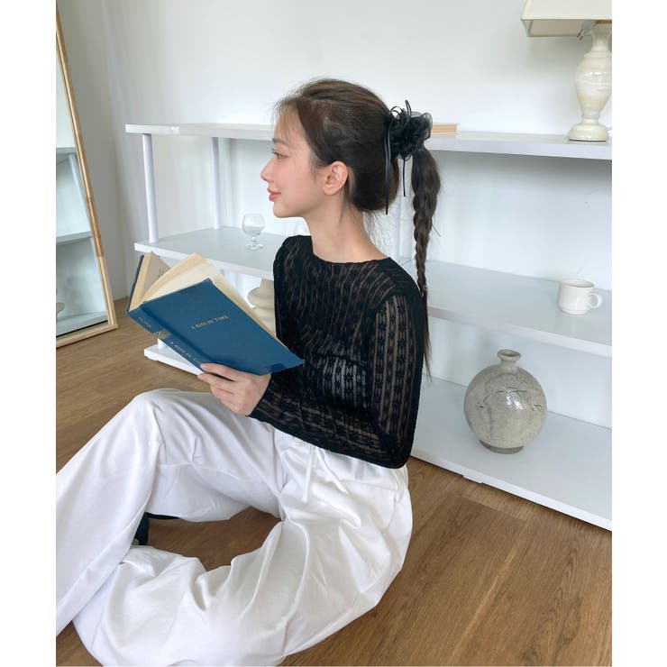 フラワー シースルー 長袖Ｔシャ | by muni:r | 詳細画像24 