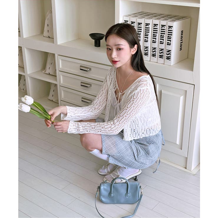 パステルシフォンチェックミディスカート | by muni:r | 詳細画像11 