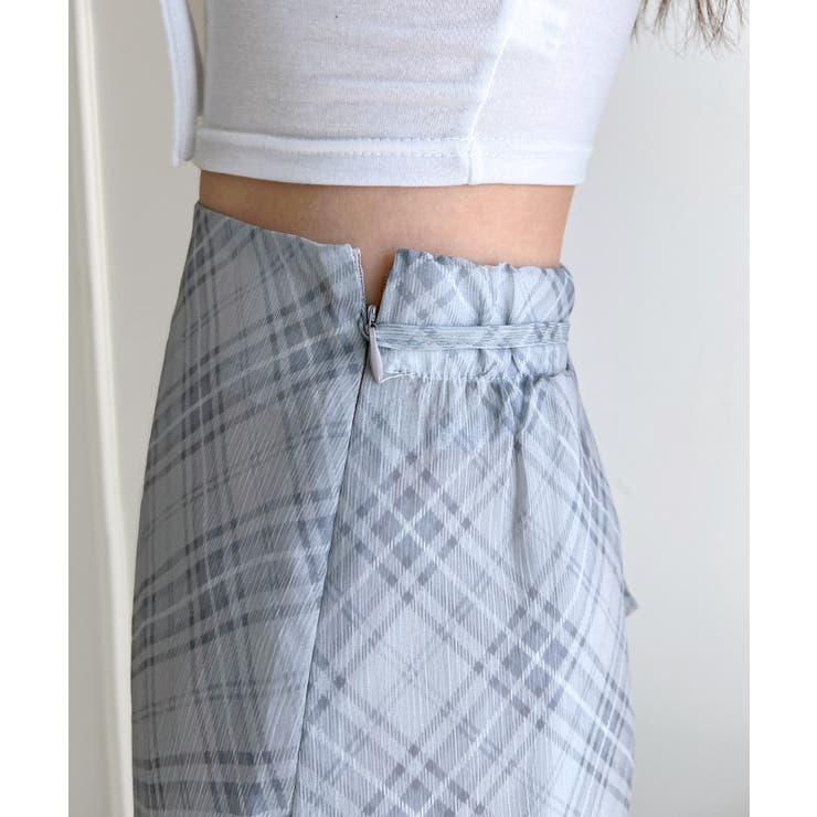 パステルシフォンチェックミディスカート | by muni:r | 詳細画像27 