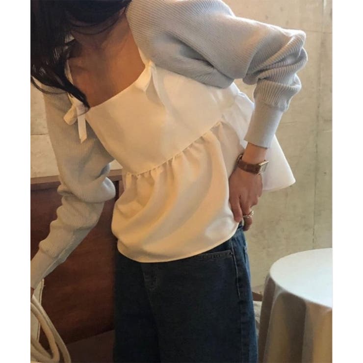 リボンフレアビスチェブラウス | by muni:r | 詳細画像5 