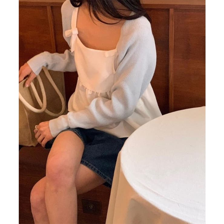 リボンフレアビスチェブラウス | by muni:r | 詳細画像6 