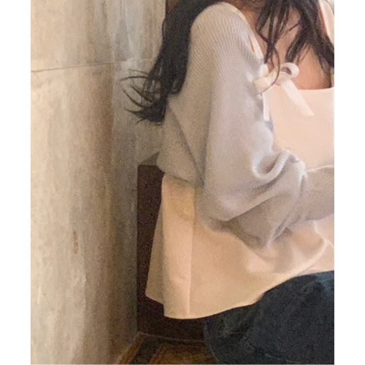 リボンフレアビスチェブラウス | by muni:r | 詳細画像7 