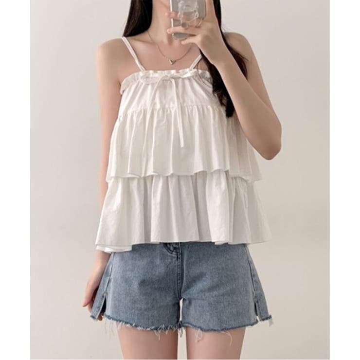 ラッフルカンカンキャミブラウス | by muni:r | 詳細画像4 