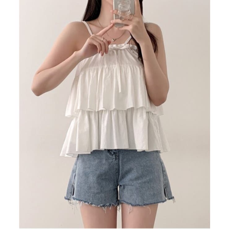 ラッフルカンカンキャミブラウス | by muni:r | 詳細画像5 