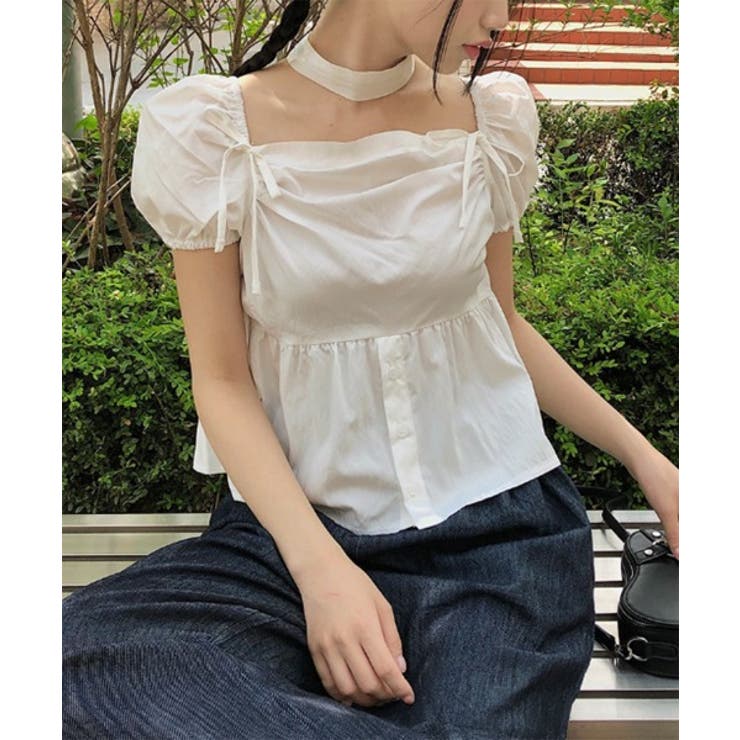 チョーカーSETラブリーフリルリボンブラウス | by muni:r | 詳細画像10 