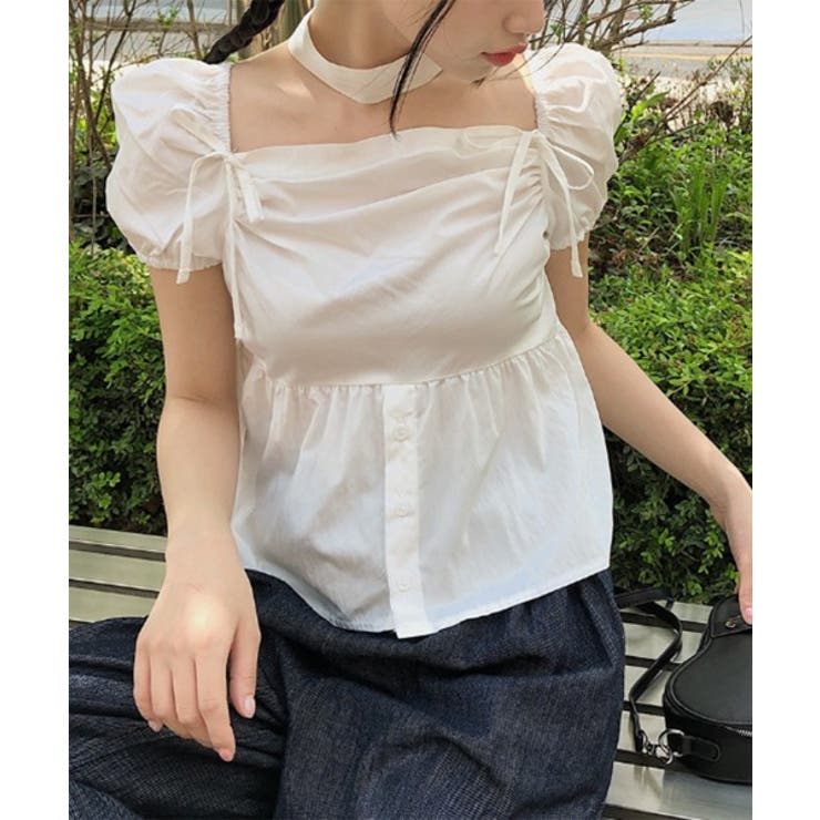 チョーカーSETラブリーフリルリボンブラウス | by muni:r | 詳細画像11 