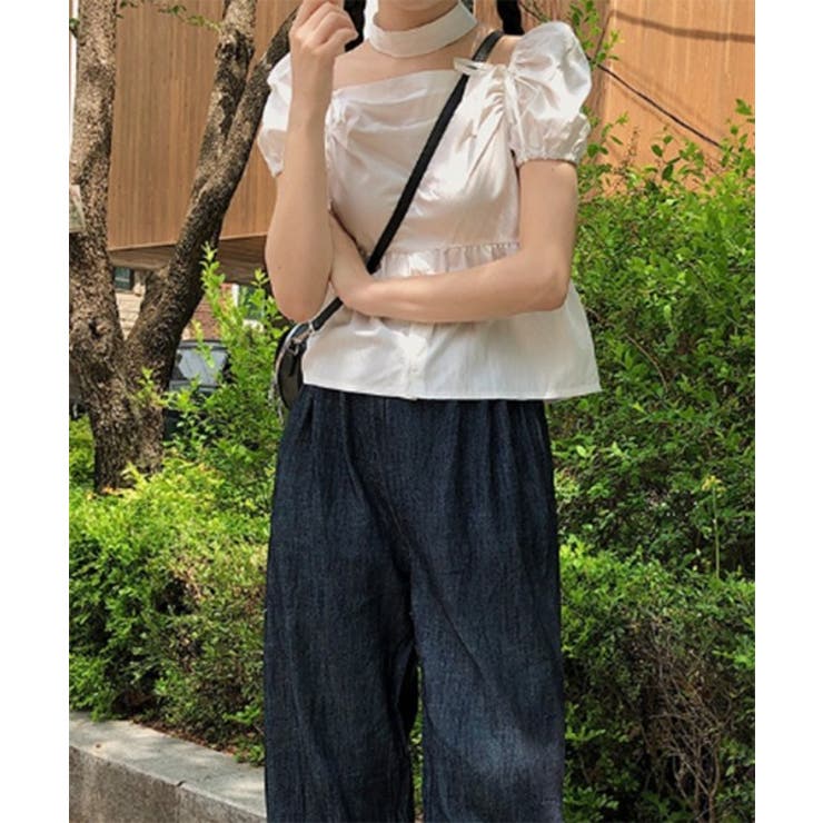 チョーカーSETラブリーフリルリボンブラウス | by muni:r | 詳細画像2 