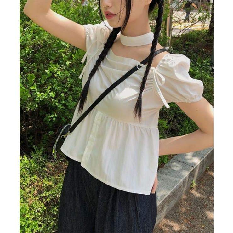 チョーカーSETラブリーフリルリボンブラウス | by muni:r | 詳細画像6 