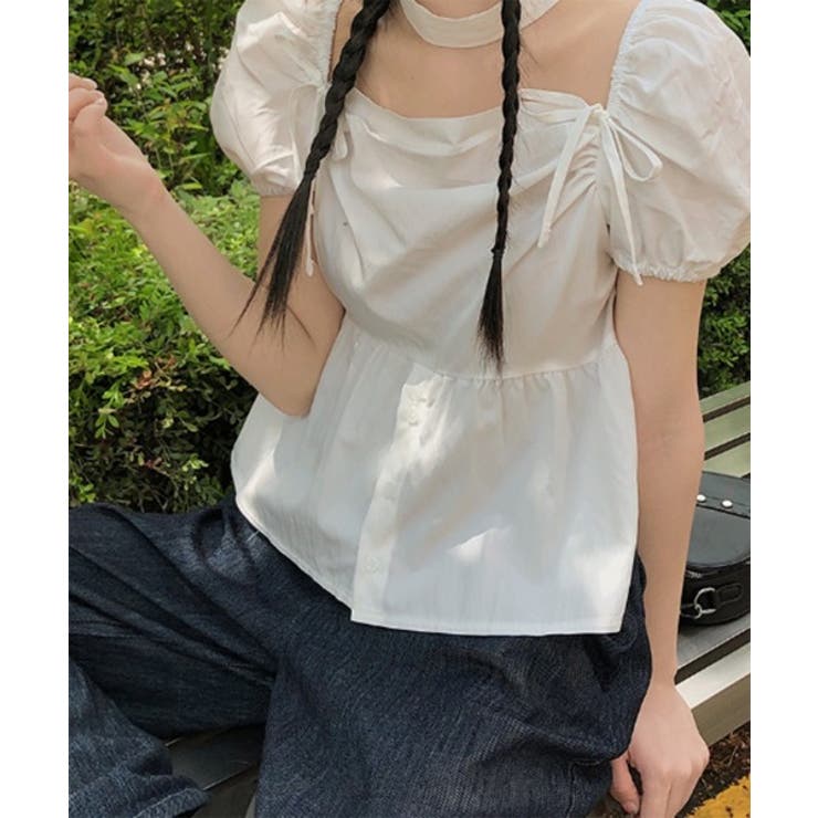 チョーカーSETラブリーフリルリボンブラウス | by muni:r | 詳細画像7 