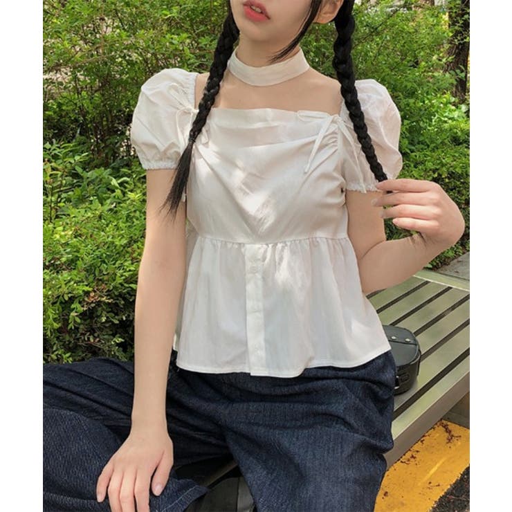 チョーカーSETラブリーフリルリボンブラウス | by muni:r | 詳細画像8 