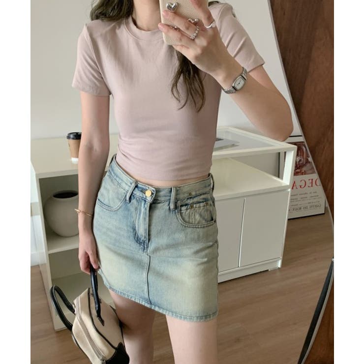 バックホールシャーリング半袖Tシャツ | by muni:r | 詳細画像22 