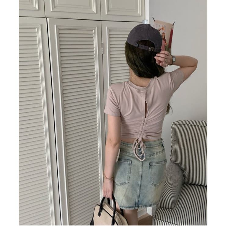 バックホールシャーリング半袖Tシャツ | by muni:r | 詳細画像26 