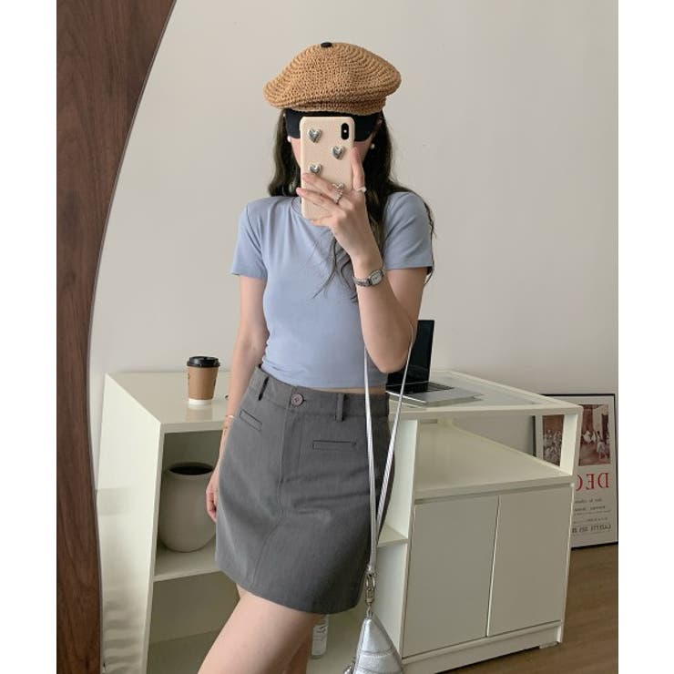 バックホールシャーリング半袖Tシャツ | by muni:r | 詳細画像31 