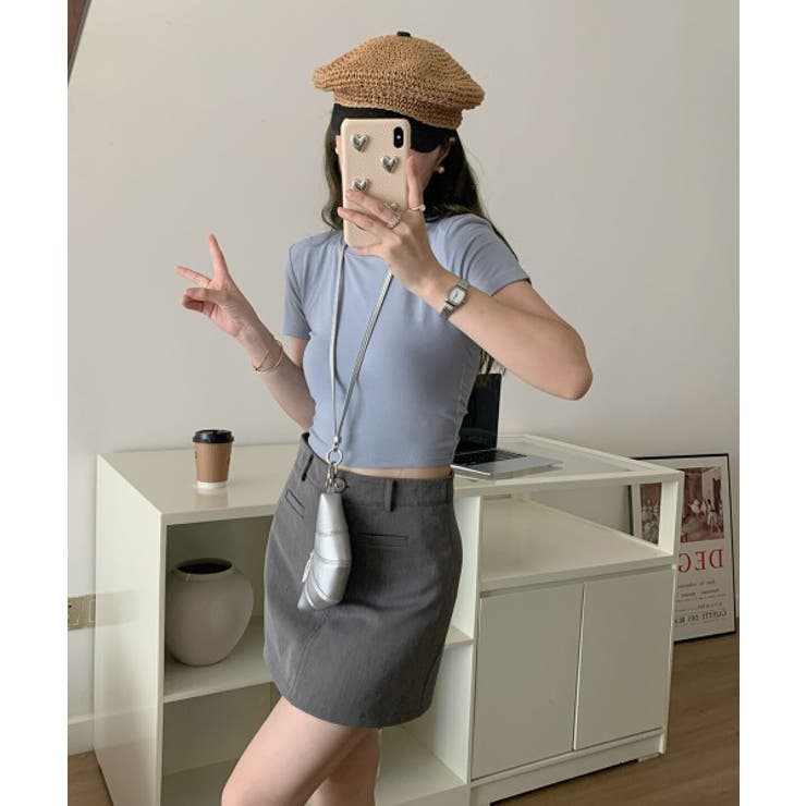 バックホールシャーリング半袖Tシャツ | by muni:r | 詳細画像32 