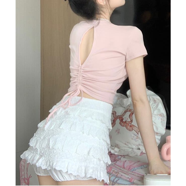 バックホールシャーリング半袖Tシャツ | by muni:r | 詳細画像5 